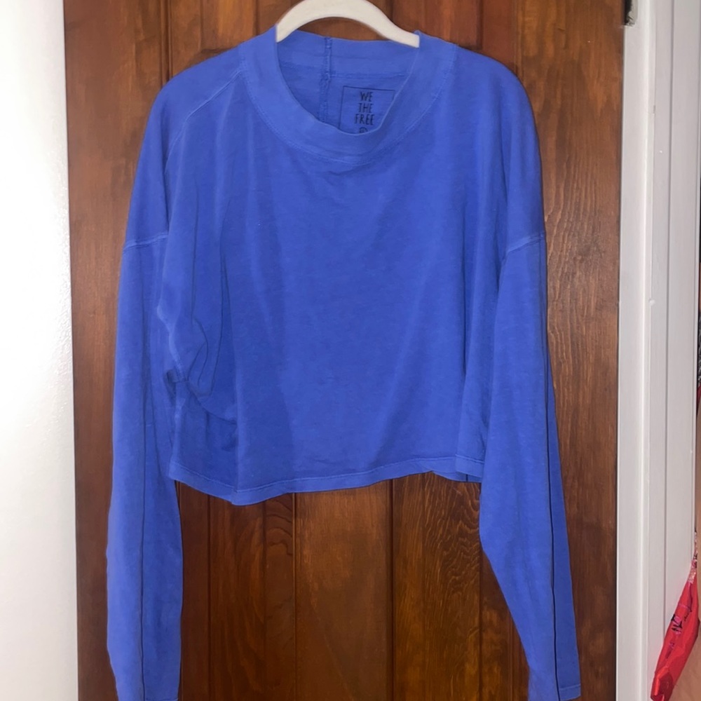 We the free long sleeve crop tee